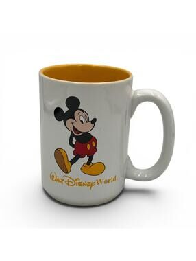 Vintage Walt Disney World Mickey Mouse Ceramic Mug